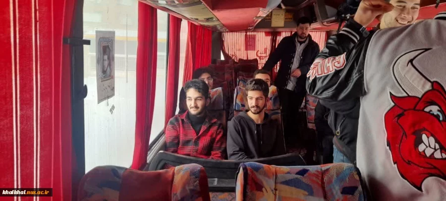 اعزام برادران بسیجی دانشجو دانشگاه های خلخال (آزاد ،  ملی مهارت پسران خلخال ، پیام نور و علوم پزشکی )  به مناطق عملیاتی جنوب کشور (راهیان نور ) ۲۰ الی ۲۵ بهمن ماه ۱۴۰۳ 5