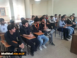 جلسه هم اندیشی آقای توکلی رئیس آموزشکده ملی مهارت پسران خلخال با دانشجویان خوابگاهی 2