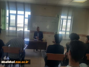 جلسه هم اندیشی آقای توکلی رئیس آموزشکده ملی مهارت پسران خلخال با دانشجویان خوابگاهی 3