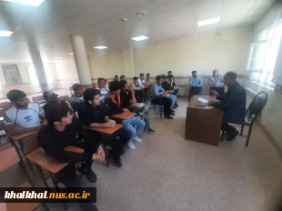 جلسه هم اندیشی آقای توکلی رئیس آموزشکده ملی مهارت پسران خلخال با دانشجویان خوابگاهی 5
