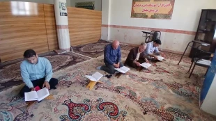 «تلاوت سوره فتح» به نیت پیروزی رزمندگان اسلام در آموزشکده  ملی مهارت خلخال 3