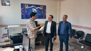 بازدید جناب آقای ملک زاده  نماینده مرکز نظارت ، ارزیابی و تضمین کیفیت سازمان مرکزی دانشگاه ملی مهارت از روند برگزاری امتحانات پایان‌ترم آموزشکده پسران خلخال 9