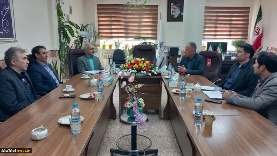 بازدید هیئت نظارت، ارزیابی و تضمین کیفیت آموزش عالی استان اردبیل از بخش های مختلف آموزشکده پسران خلخال 2