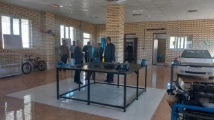 بازدید هیئت نظارت، ارزیابی و تضمین کیفیت آموزش عالی استان اردبیل از بخش های مختلف آموزشکده پسران خلخال 3