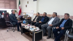 حضور آقای مردی معاون برنامه ریزی و هماهنگی امور عمرانی فرمانداری خلخال به همراه آقای صالحی مدیر آموزش وپرورش منطقه خلخال در آموزشکده پسران خلخال 2