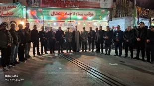 آقای توکلی رئیس آموزشکده ملی مهارت پسران خلخال از فرماندهان سپاه ناحیه خلخال در محل اجتماعات مردمی تقدیر کرد 3