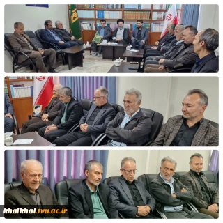 دیدار روسای دانشگاههای خلخال و جمعی از بسیج اساتید  شهرستان  با حجت الاسلام والمسلمین حاج آقای قدسی امام جمعه محترم این شهرستان