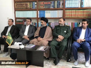 دیدار آقای توکلی رئیس آموزشکده پسران خلخال در معیت جناب آقای وطن دوست فرماندار محترم شهرستان خلخال با حجت الاسلام والمسلمین حاج آقای قدسی امام جمعه محترم شهرستان خلخال به مناسبت هفته دولت  3