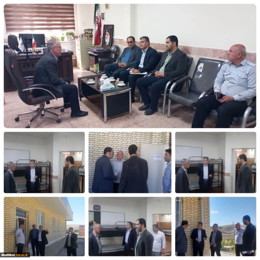 بازدید کارشناسان محترم دیوان محاسبات استان اردبیل بهمراه رئیس محترم امور مالی دانشگاه ملی مهارت واحد استانی اردبیل از آموزشکده پسران خلخال 2