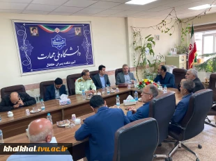 مقارن با بازگشایی دانشگاهها جلسه ای با حضور روسا و اعضا دانشگاههای شهرستان خلخال در خصوص تهدیدات ، چالش ها و فرصت ها با حضور معاون سیاسی وامنیتی فرماندار ی خلخال در دفتر ریاست آموزشکده پسران خلخال برگزار شد .
 4