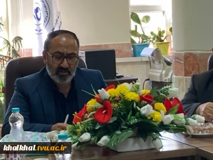 مقارن با بازگشایی دانشگاهها جلسه ای با حضور روسا و اعضا دانشگاههای شهرستان خلخال در خصوص تهدیدات ، چالش ها و فرصت ها با حضور معاون سیاسی وامنیتی فرماندار ی خلخال در دفتر ریاست آموزشکده پسران خلخال برگزار شد .
 9